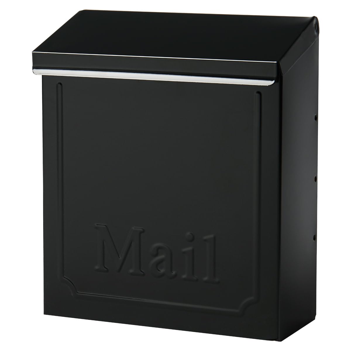 Architectural MAILBOXES Townhouse Vertical de pequeña Capacidad, buzón de Montaje en Pared de Acero galvanizado, 4.1 x 8.6 x 10.1 Pulgadas, Negro