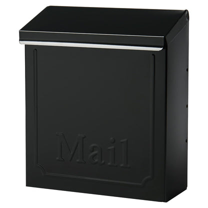 Architectural MAILBOXES Townhouse Vertical de pequeña Capacidad, buzón de Montaje en Pared de Acero galvanizado, 4.1 x 8.6 x 10.1 Pulgadas, Negro