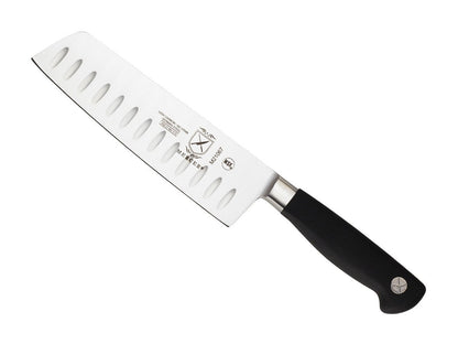 Mercer Culinary Genesis Cuchillo para Bistec Filo Dentado - Granton Edge Nakiri Cuchillo Vegatable - 7"