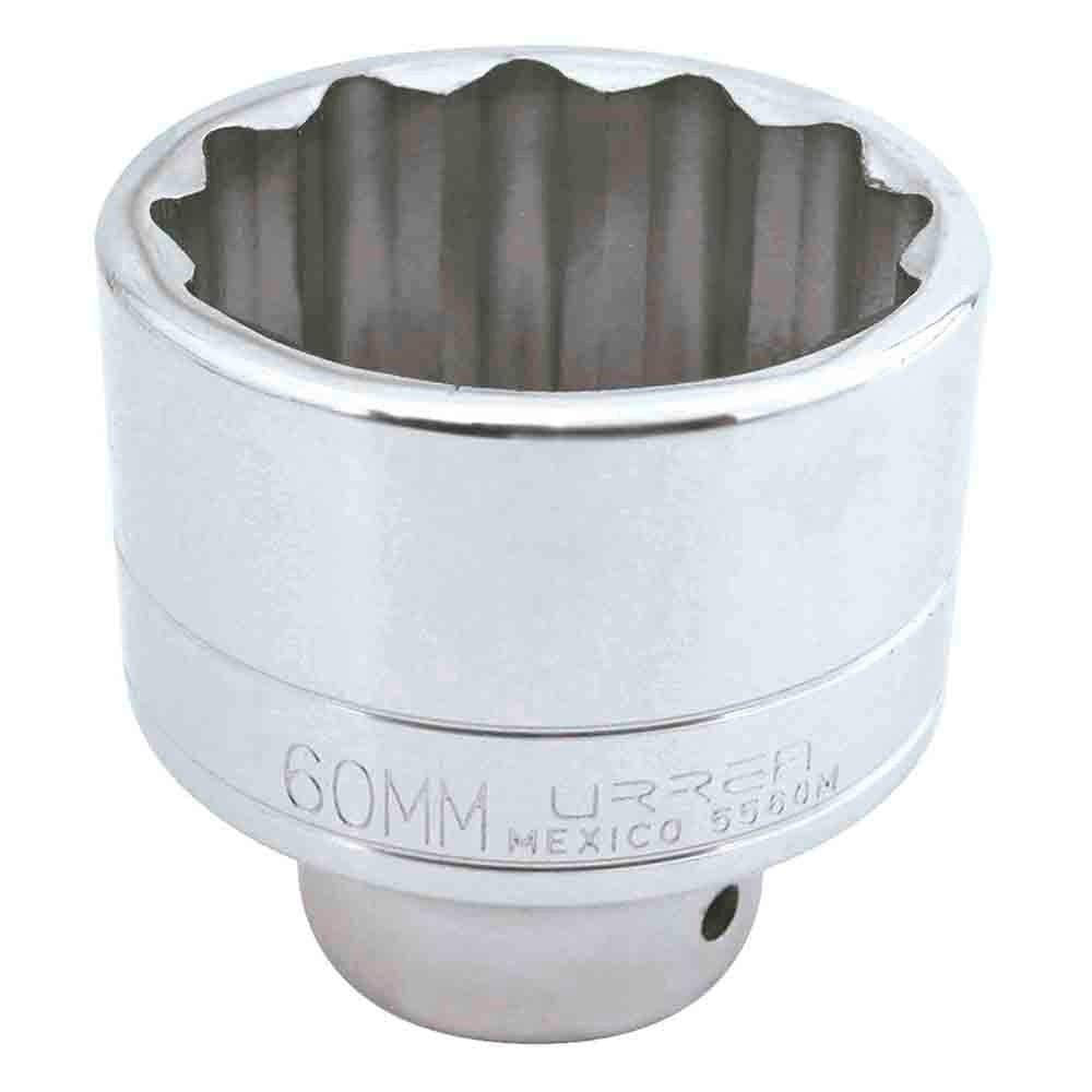 Urrea 5560M Dado cuadro de 3/4", 12 puntas, métrico, 60 mm - 60 mm - 12 puntas