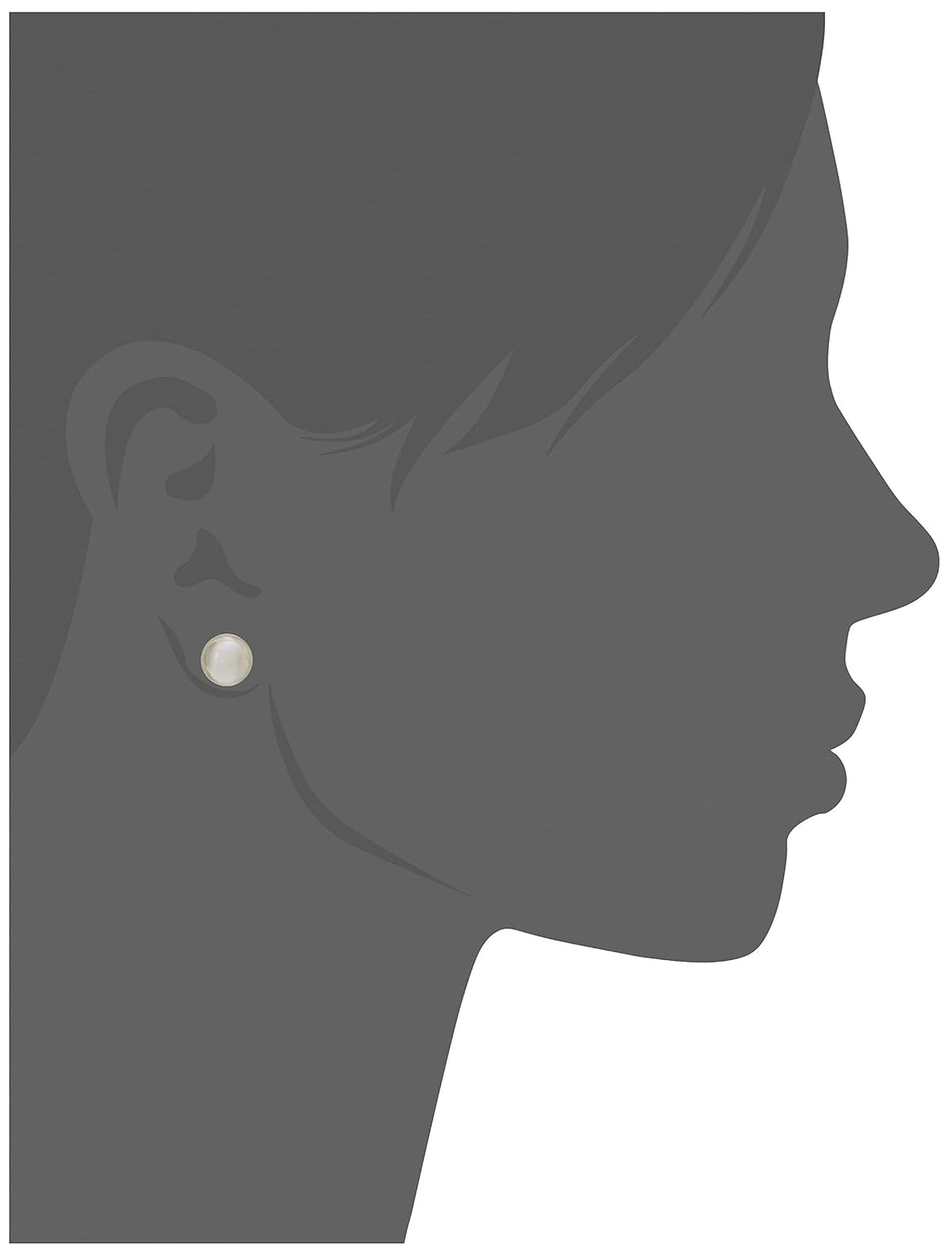 MJ00325.01.2.000.701.1 Majorica Arete para Mujer, color Blanco, 9 mm