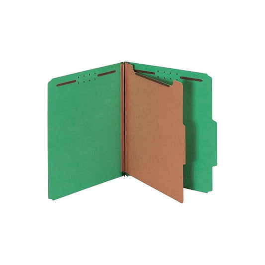 Pendaflex® Carpetas de clasificación, 1 divisor, sujetadores de 2 pulgadas, letra, verde oscuro, 10/caja (23733P), especialidad