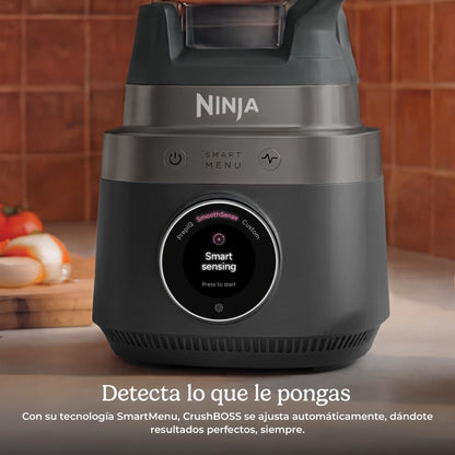 Ninja CrushBOSS Licuadora y Procesador 3 en 1 1850W y 2.1L LB401LAABK | Licuadora 2.1L + Procesador de Alimentos + Vaso Personal | 1850W Tritura Hielo SmoothSense Detecta y Ajusta | Vaso 780ml