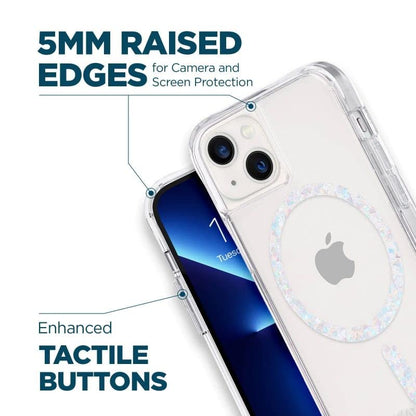 Case-Mate iPhone 14 Case - Clear Twinkle Diamond [10FT Drop Protection] [Compatible with MagSafe] Magnetic Cover with Cute Bling Sparkle for iPhone 14 6.1", Anti-Yellow, Anti-Scratch, Shockproof, Slim