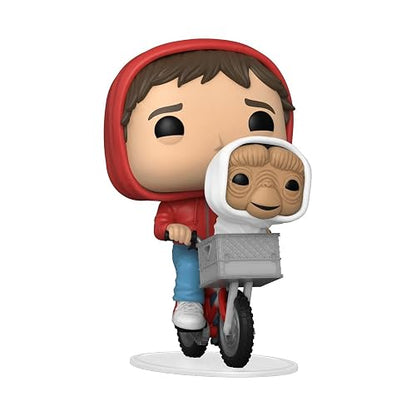 Funko Pop! Movies: E.T. - Elliott with E.T. in Bike Basket | Mercancía Oficial de Ciencia Ficción - Figura de Vinilo Coleccionable para Decoración - Regalo de Cumpleaños para Fans