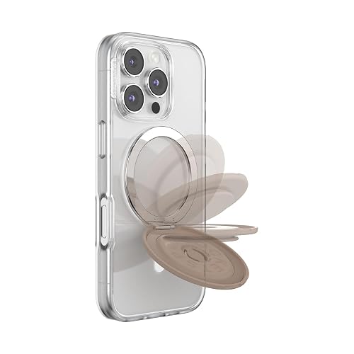 PopSockets - Empuñadura para MagSafe, Agarre para teléfono con Soporte de teléfono Integrado, Soporte Ajustable para Retrato u Paisaje, Fuerte sujeción magnética, Compatible con Carga inalámbrica