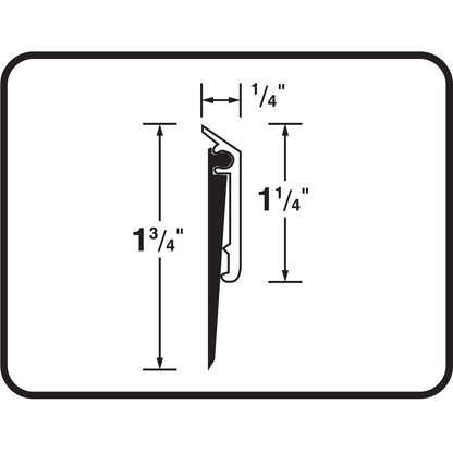 M-D Building Products 69604 - Barrido de puerta para todas las estaciones, aluminio resistente, ideal para uso residencial y comercial, fácil instalación con sello de goma pesado, garantiza comodidad