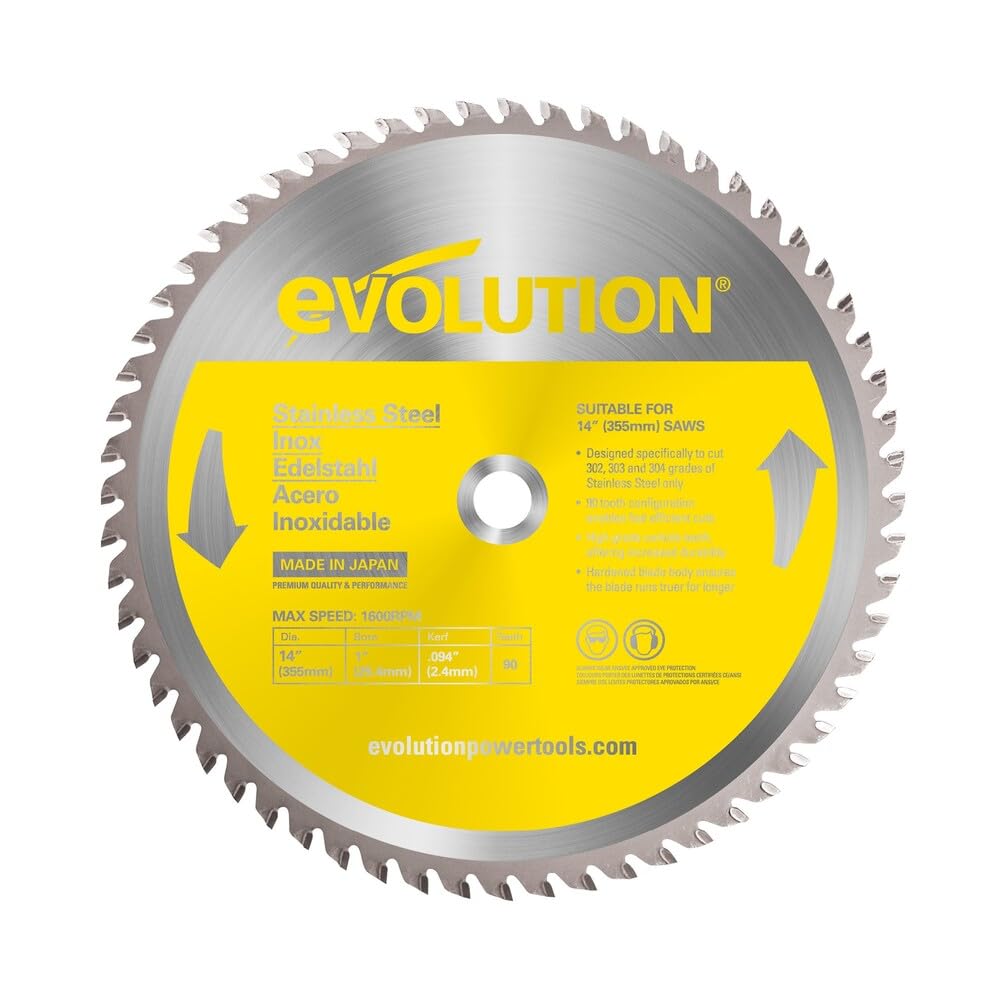 Evolution Power Tools Hoja de Sierra de Corte para Metal - Blade - Stainless Steel