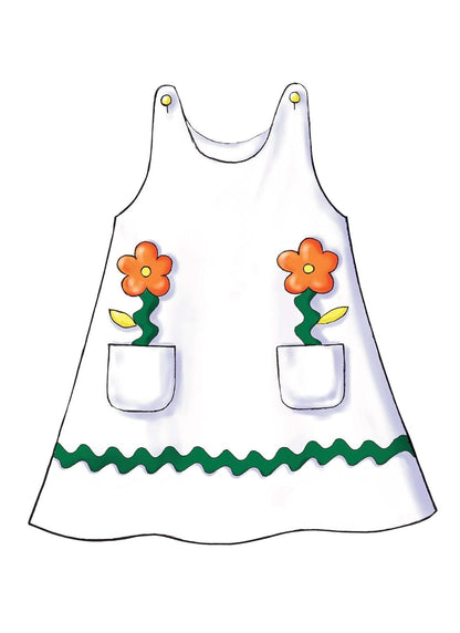 BUTTERICK PATTERNS B3772 - Patrones para Vestidos para niños y niños, Talla 4-5 - 6