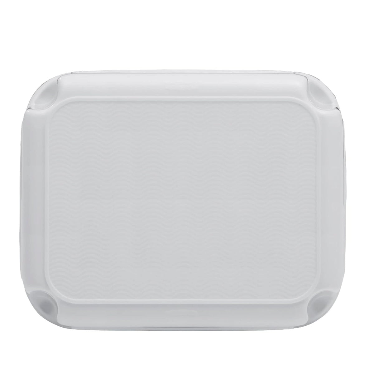 Rubbermaid Commercial Products Step-Stool – Banquito para Baño y Cocina, Taburete de Plástico Resistente, Un Escalón, Blanco FG420087WHT