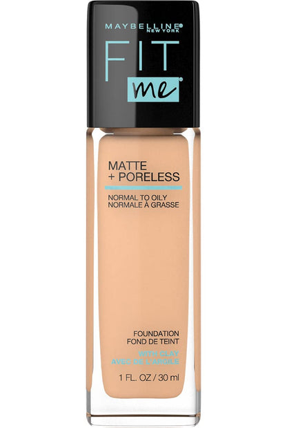 Maybelline Fit Me Base de Maquillaje Líquida Matte Poreless - beige - Base de Maquillaje