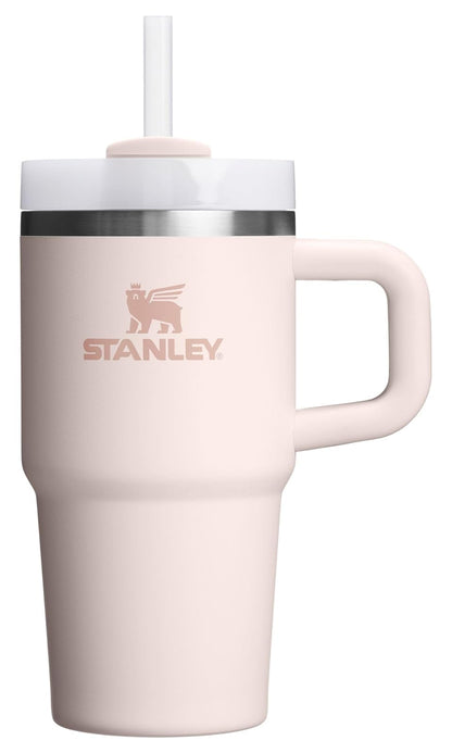 Stanley Quencher H2.0 Vaso con Asa y Popote, Tapa FlowState - 20 oz - Cuarzo Rosa 2.0