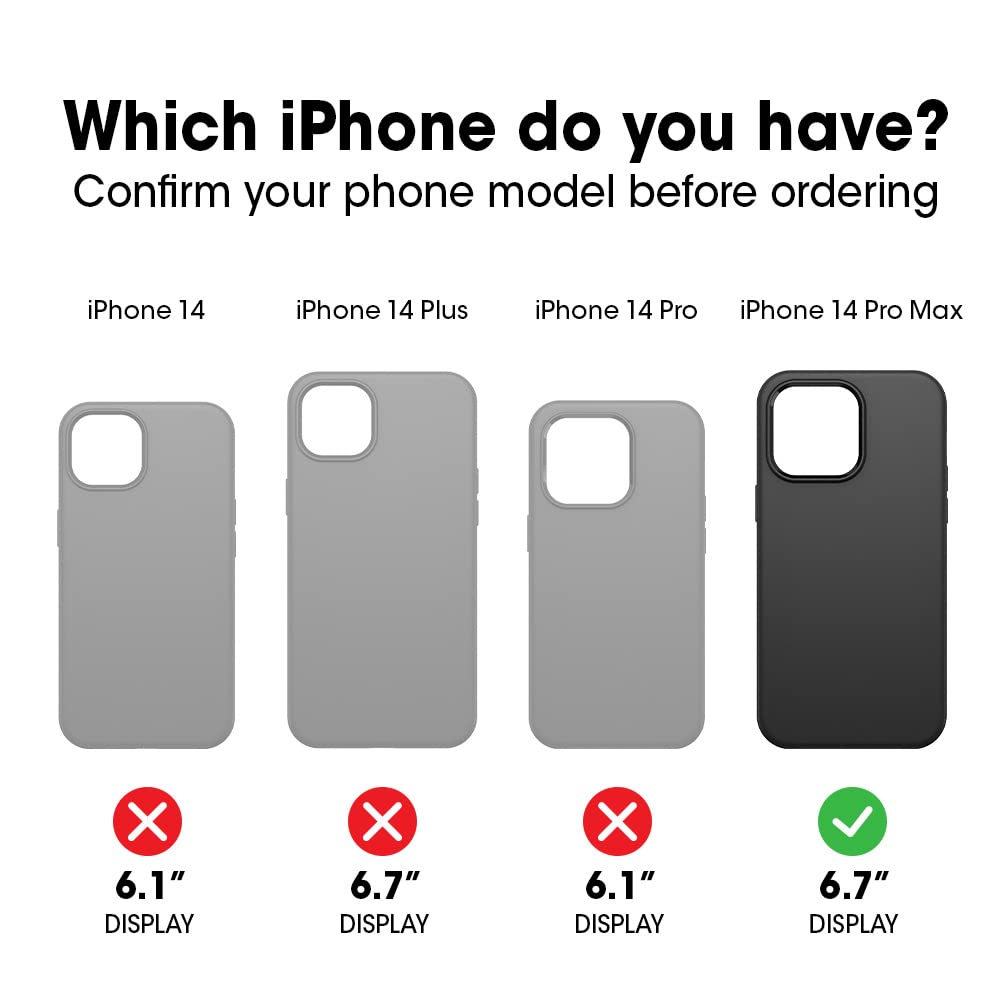 OtterBox SYMMETRY SERIES para iPhone 14 Pro Max (ONLY) - YOU LILAC IT (Morado)