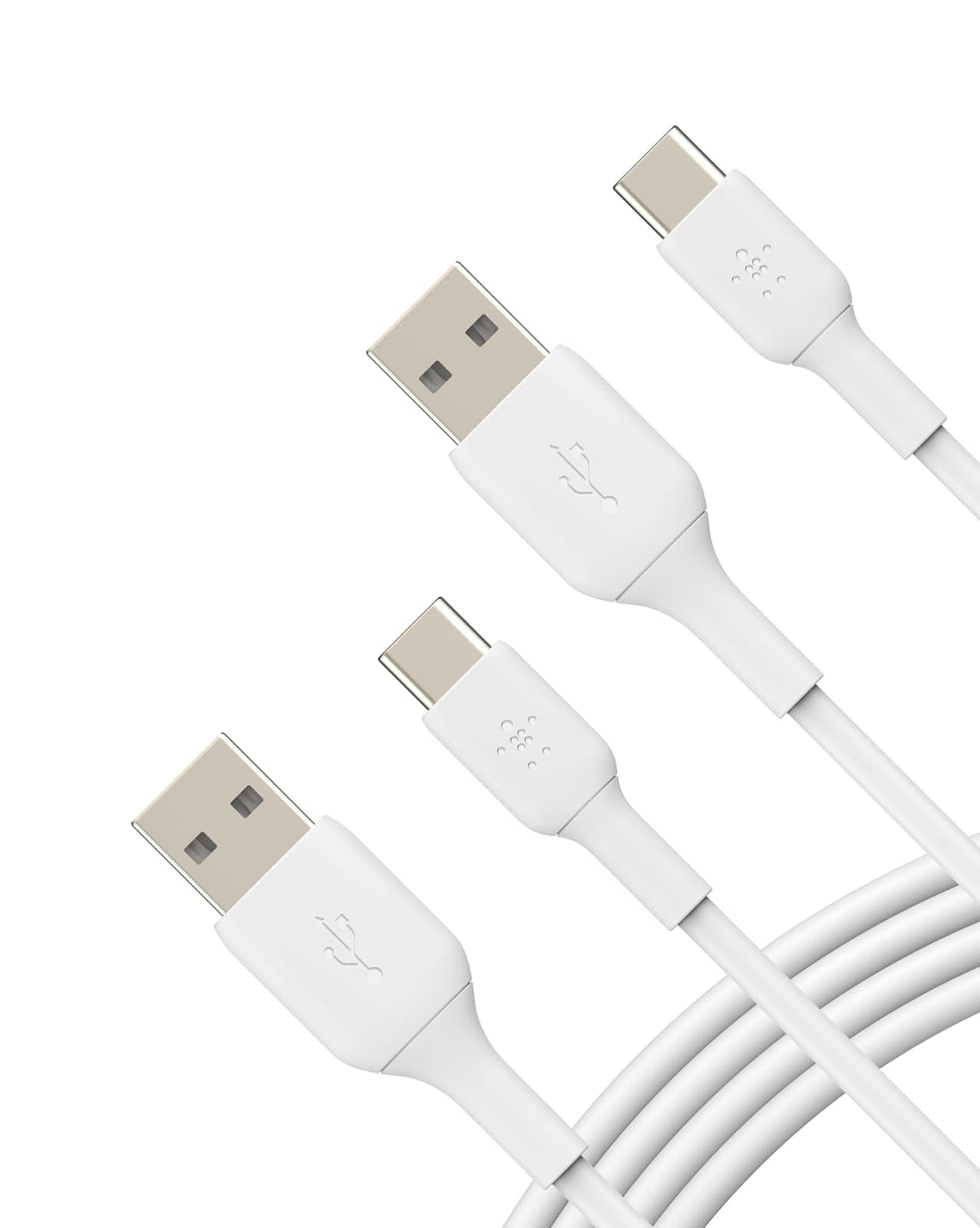 Belkin BoostCharge Cable USB-C (1 M/3.3 pies), cable USB-C a USB-A, cable USB tipo C para iPhone 16 Series, Samsung Galaxy S24, S24+, Pixel 8, iPad Pro, Nintendo Switch, Carplay y más, color blanco