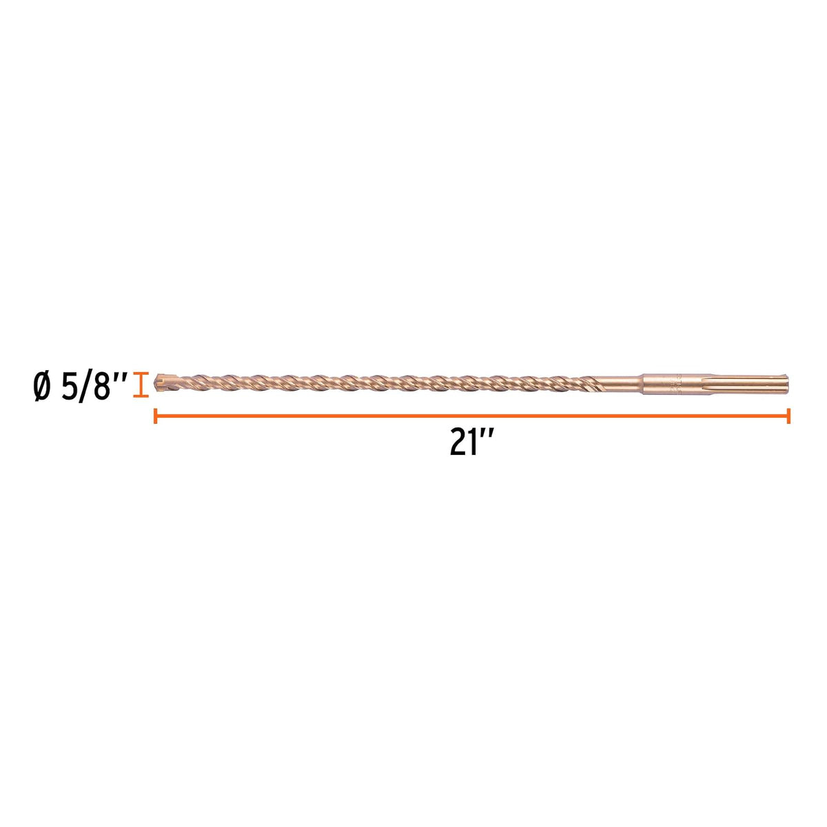 Truper BSM-5/8X21, Broca SDS Ma x de 5/8 x 21"resistencia al calentamiento