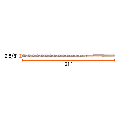 Truper BSM-5/8X21, Broca SDS Ma x de 5/8 x 21"resistencia al calentamiento
