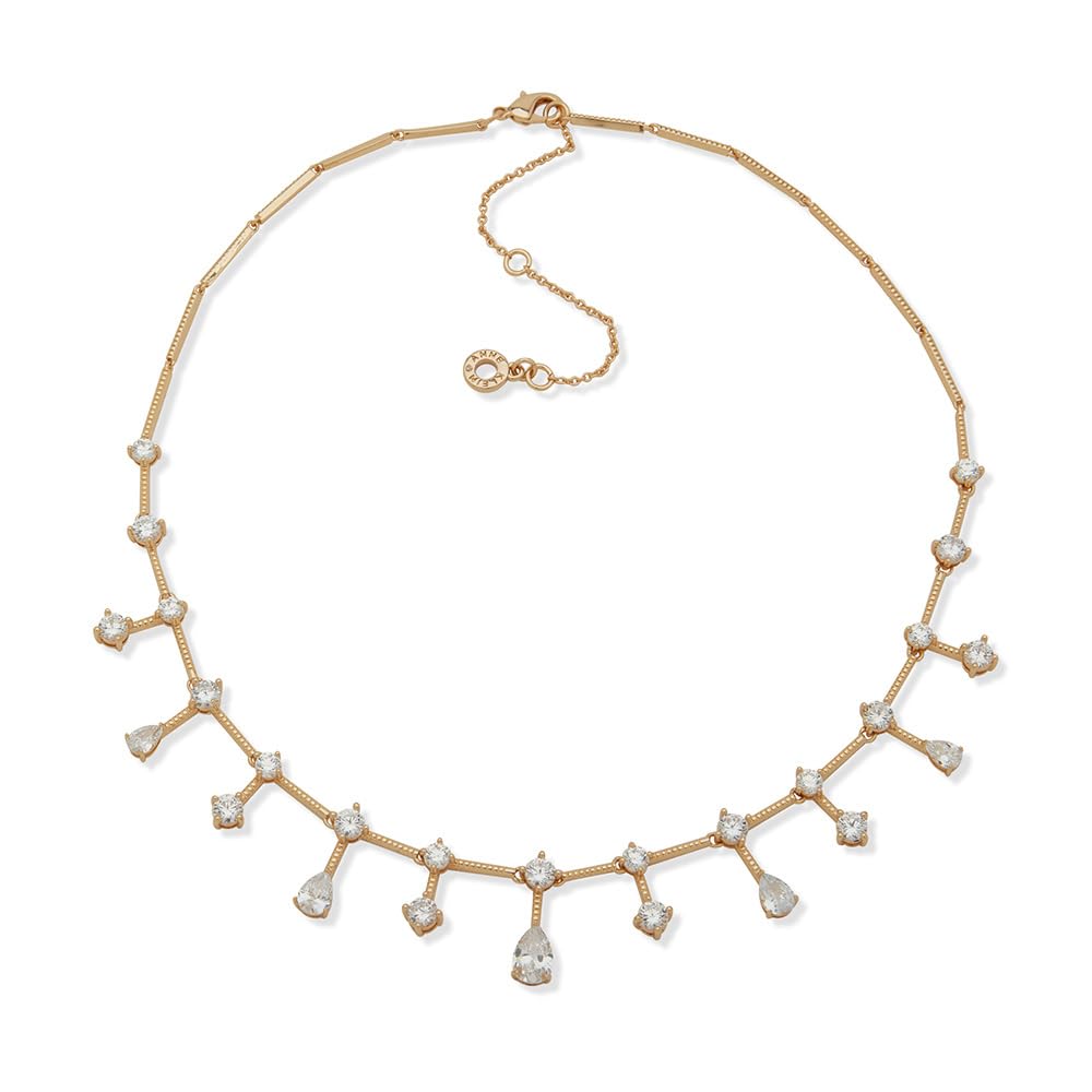 Anne Klein Collar Circular Para Mujer | Dorado, Mediano, Forma Circular, Cierre Gancho Francés, Gleaming Light