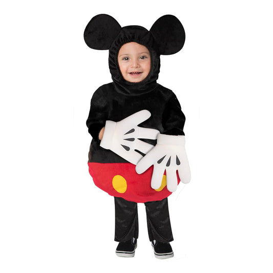 Fantasy Ruz. Disfraz Infantil para Toddlers, Mickey Mouse, Modelo F10100-AZN2, Talla 2 años. Licencia original Disney.