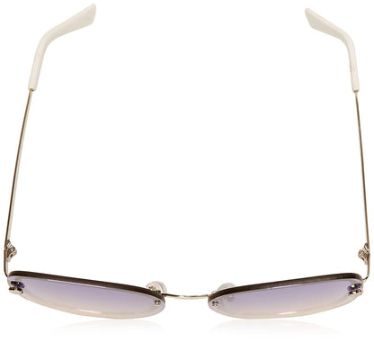Rocawear Women 's R677 SLV Cateye anteojos De Sol, Plata, 63 mm