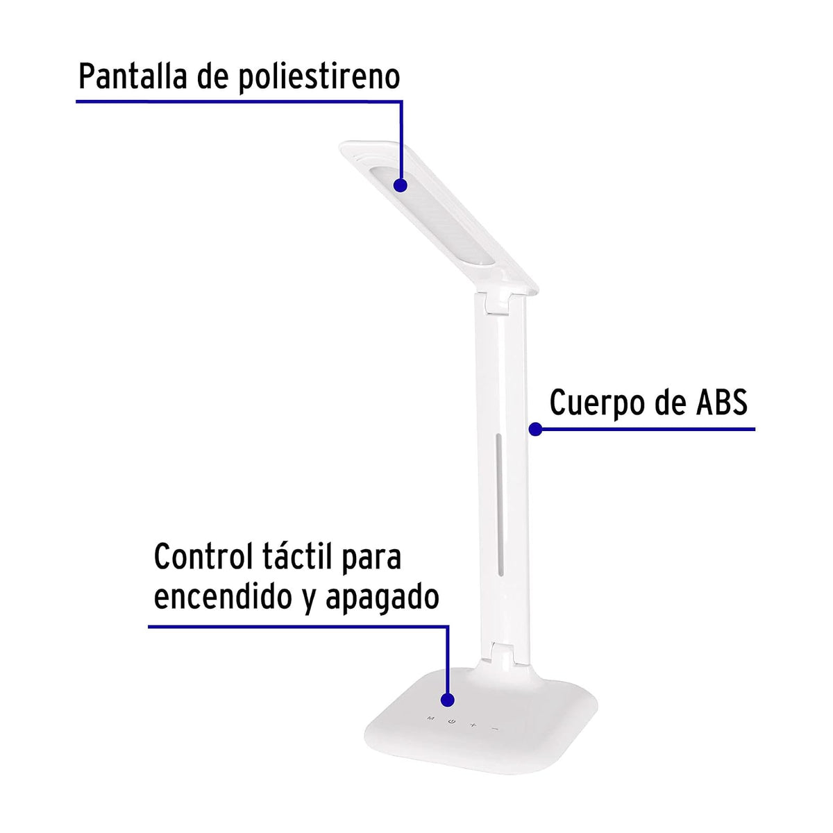 Volteck Lait LES-300L, Lámpara de LED 8W 5 niveles de iluminación para escritorio
