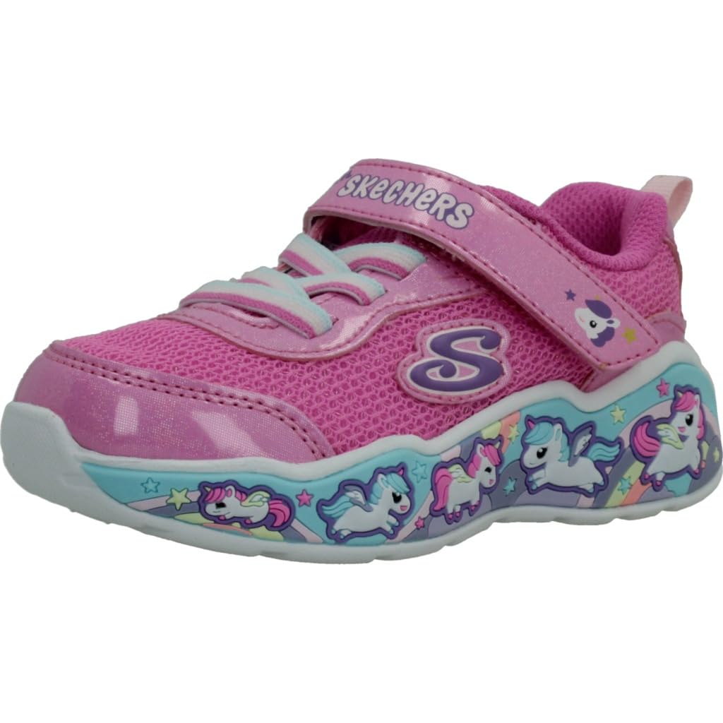 Skechers Play Scene Fun Squad Zapatillas para Niña - 14.0 cm - Rosa - Multi