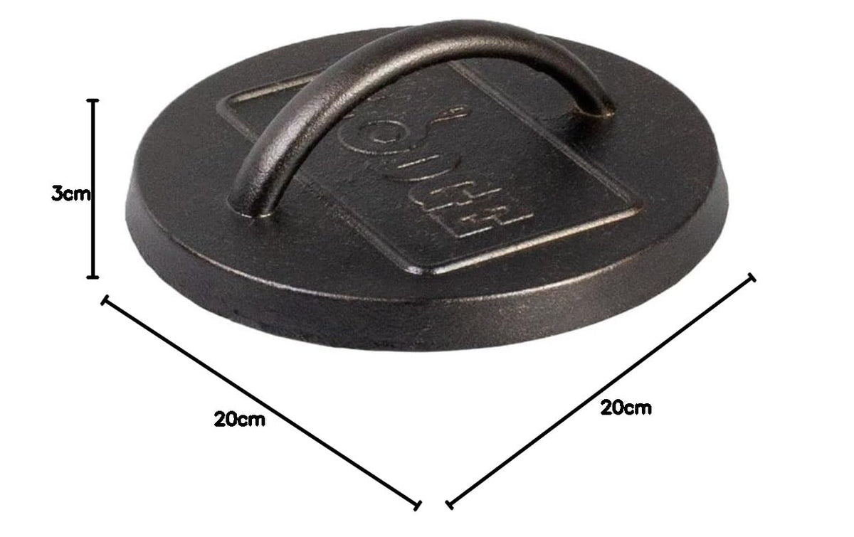 Lodge - Prensa para hamburguesas de 15.7 cm, hierro fundido