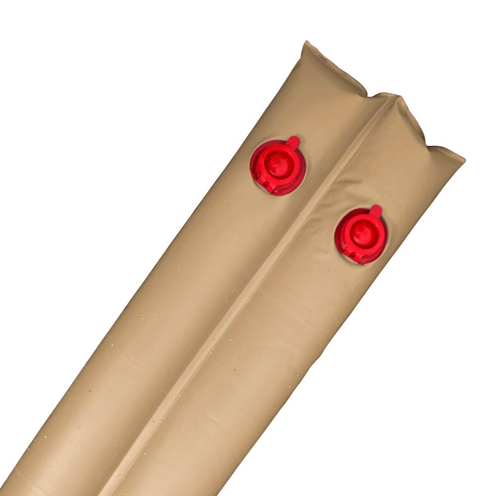 Robelle 3809-20-TAN-12 Pesos para Cubierta de Piscina, Paquete de 12, 8 pies, cámara Doble Bronceado, Calibre 20