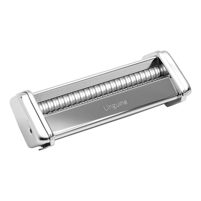 Marcato Accesorio para máquina de pasta linguine, corte de 3 mm, acero cromado, fabricado en Italia, compatible con Atlas 150 y motor Atlas, cortador de pasta, accesorios de cocina, forma de pasta