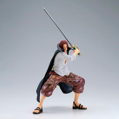 Banpresto - One Piece Shanks Grandista Figura de colección 8.7 Pulgadas - Estatuilla Anime con Espada, Pose dinámica y Acabado Premium para exhibición