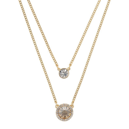 DKNY Collar Dorado Circular Para Mujer