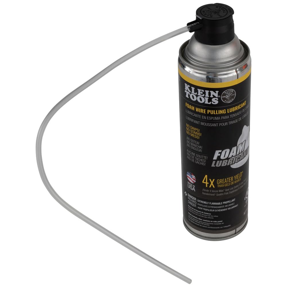 KLEIN TOOLS 51100 | Lubricante En Espuma | 1 Lata | Mayor Deslizamiento