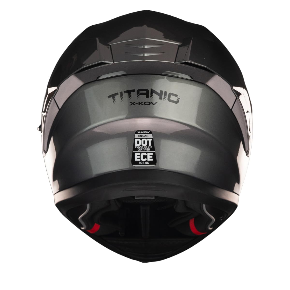 XKOV Casco Titanio Gris M