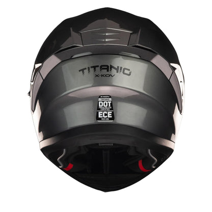 XKOV Casco Titanio Gris M