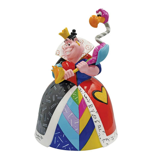 Enesco Disney by Romero Britto Alicia en el país de Las Maravillas Figura de mazo de Flamenco, 8.27 Pulgadas, Multicolor