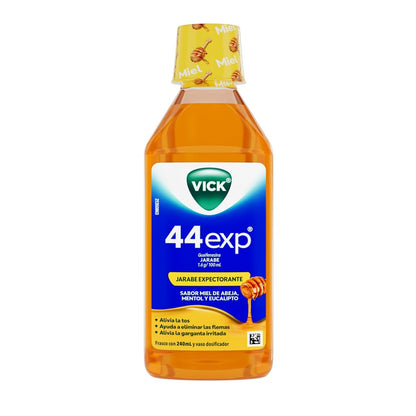 Vick Jarabe 44Exp Miel Alivia la Tos con Flemas 240ml