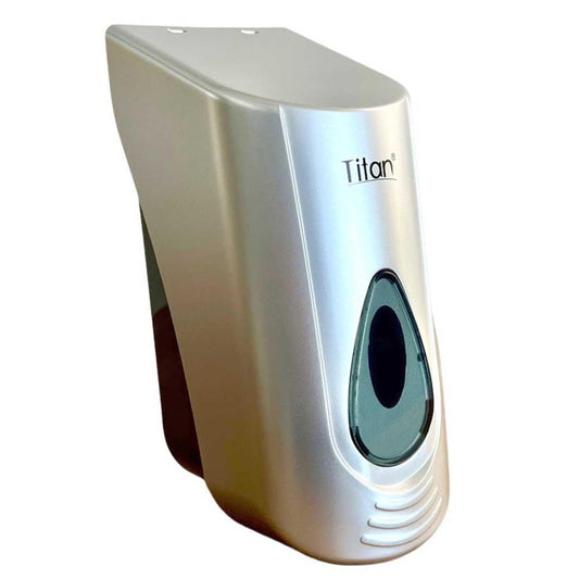 Titán Gustamar Jabonera Empotrable a la Pared para Baños Públicos/Dispensador de Jabón Líquido para Manos o Gel Antibacterial G-1168S1, Color Silver
