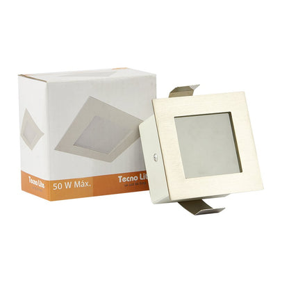 Tecnolite Lámpara Downlight Empotrable, Potencia Máx. 50 W, Base GY6.35, Foco JCD no incluido