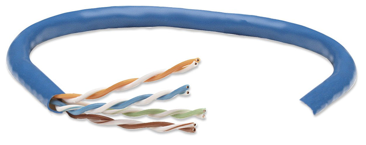 Intellinet RCKACC1200 Bobina, 305 m, Azul, Cat5E