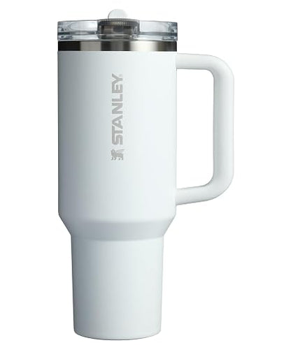 Stanley Quencher ProTour - Vaso con popote abatible con tapa a prueba de fugas, 40 onzas, popote y mango integrados, compatible con portavasos para viajes, taza de acero inoxidable aislada, sin BPA,