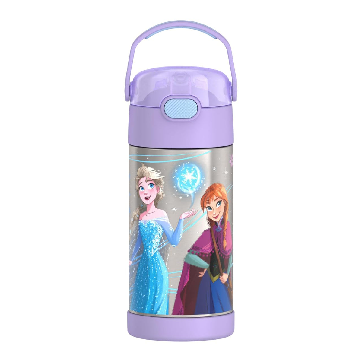 Thermos Funtainer Botella Infantil de Acero Inoxidable 12 oz - Frozen 2