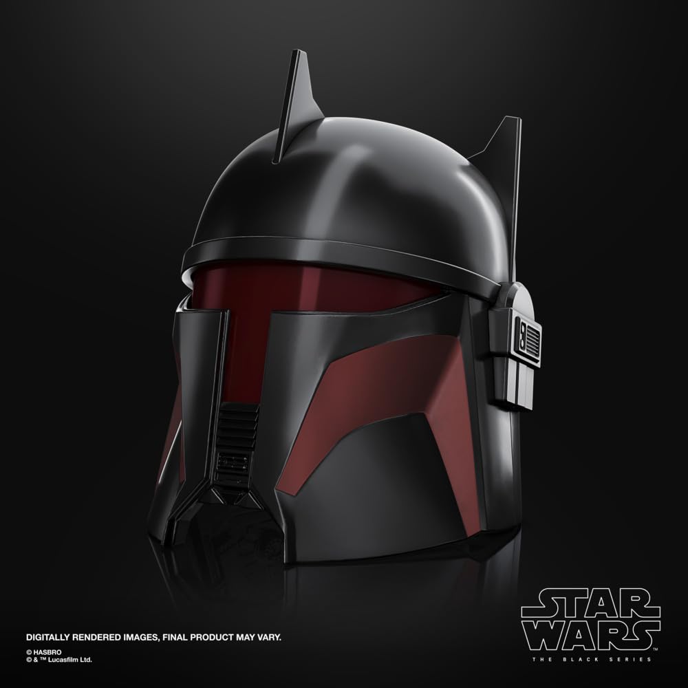 Star Wars The Black Series - Casco electrónico premium de Moff Gideon para juego de rol