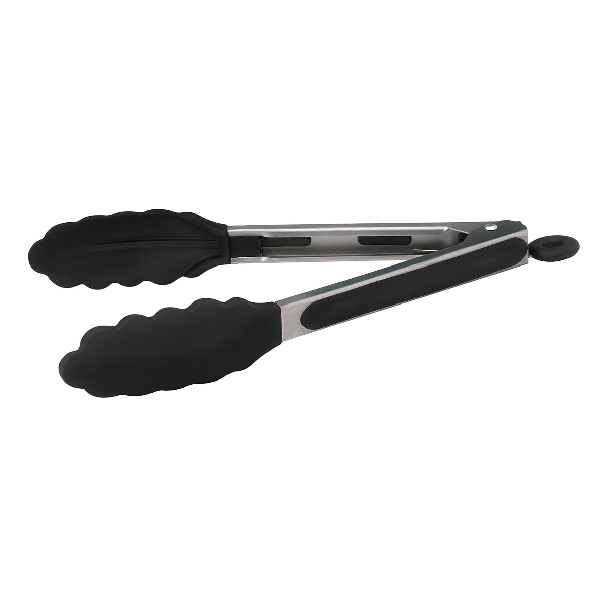 Winco pinzas con punta de goma de utilidad y Clip de bloqueo, Acero inoxidable, 9 In (1-Pack), 1