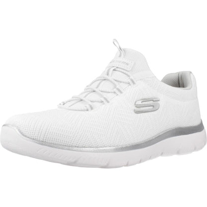 Skechers Energy Downforce Tenis para Hombre - 24.5 cm - Blanco - plata=wsl
