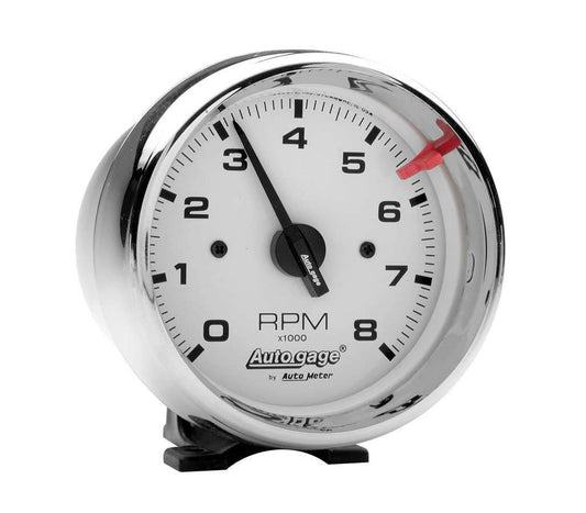 Auto Meter 2304 Autogage - Tacómetro de Cara Blanca, 3.75 Pulgadas