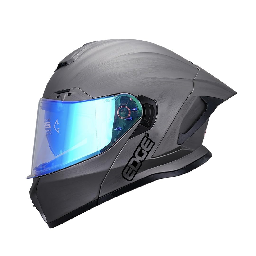 Casco Edge ABATIBLE GX7 Gris Mate L