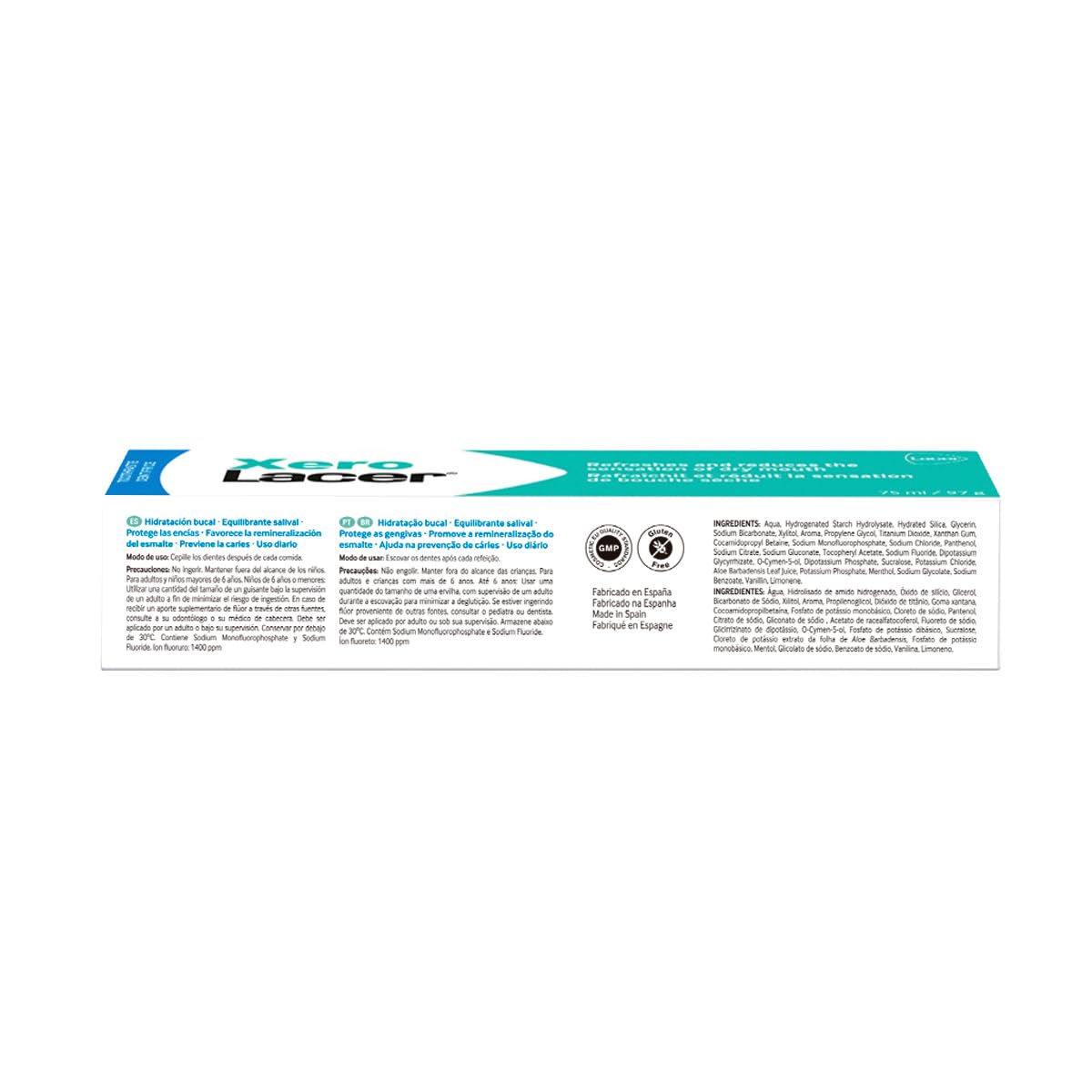 Xerolacer, Pasta Dental | Refresca y Alivia la sensación de sequedad bucal | 97 g