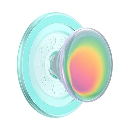 PopSockets - Agarre Redondo para teléfono Compatible con MagSafe, Anillo Adaptador Incluido, Soporte para teléfono, Carga inalámbrica Compatible - Boca Aura