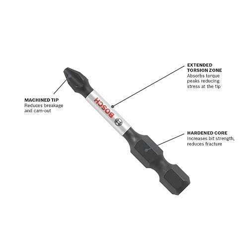Bosch Impact Tough Phillips #2 - Brocas de potencia
