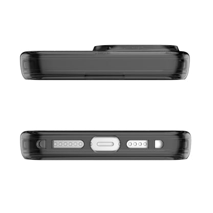 Avana Ice Funda con MagSafe Compatible con iPhone 15 Pro MAX, Resistente a Caídas de 3m, Bisel Elevado, Protección Antimicrobiana - Negro/Transparente