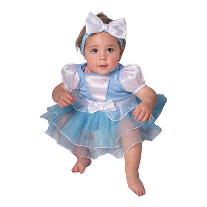 Fantasy Ruz. Disfraz para Bebé, Princesa Cenicienta, Modelo F15339-AZN12M, Color Azul, Talla 12 meses, Licencia original Disney.